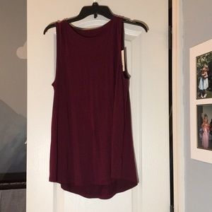 Maroon tank top size medium.
